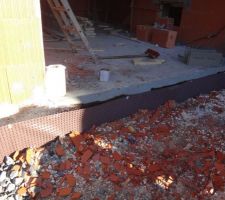 Drainage p&eacute;riph&eacute;rique cot&eacute; Sud (Garage)