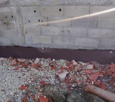 Drainage p&eacute;riph&eacute;rique cot&eacute; Ouest