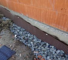 Drainage p&eacute;riph&eacute;rique cot&eacute; Ouest (Garage)