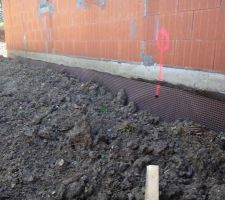 Drainage p&eacute;riph&eacute;rique cot&eacute; Nord