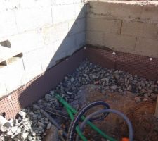 Sortie Drainage p&eacute;riph&eacute;rique cot&eacute; Sud