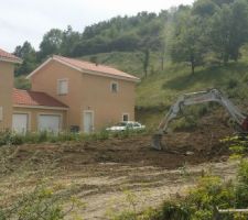 Début du terrassement