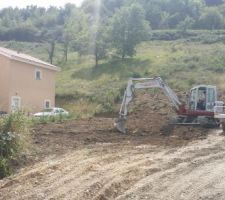 Début du terrassement