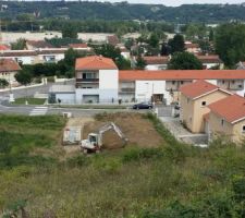 Début du terrassement