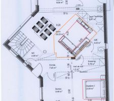 Plan RDC , modif plafond !