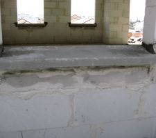 Solution au coffrage en béton sous les encadrements fenêtres: remettre des blocs U à la place
Vraiment dommage pour le pénible travail des ouvriers mais j'apprécie le geste!