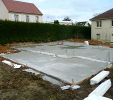 16/01/2015 : Coulage de la Dalle et de la terrasse