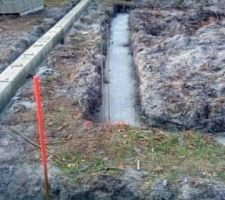 Construction de la dalle.