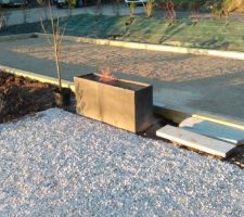 Boulodrome et terrasse gravier adjacente