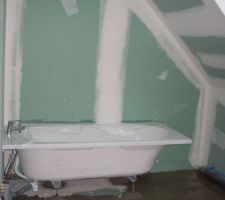 Baignoire installée