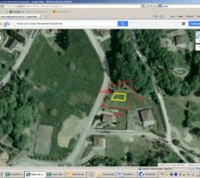 Petite vue satellite et dessin grossier