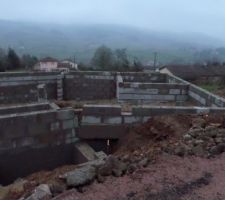 Les murs du vide sanitaire sont finis