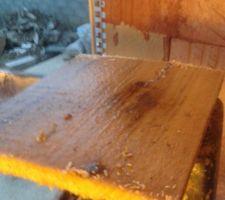 Démontage pour trouver la fuite. planche noyée.