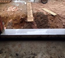 Seuil de la porte fenêtre du salon