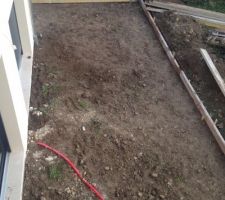 Préparation de la terrasse