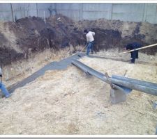 Mercredi 21 janvier : coulage des fondations