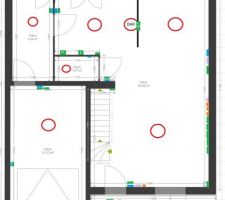 Placement des prises, point lumineux, interrupteurs, RJ45, COAX, etc... Pour la mise au point