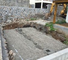 Drain en place