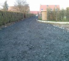 L'accès chantier presque terminé
