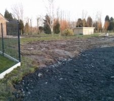 L'accès chantier presque terminé