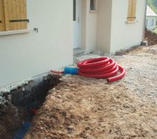 Raccordement des gaines: eau, france tel et edf