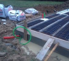 Tout est en place avant que le béton arrive