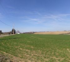 Voici le terrain nu!