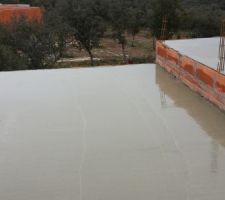 Dalle  toiture terrasse il ne manquera plus que l'acrotère et l'étanchéité