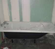 Installation de la baignoire