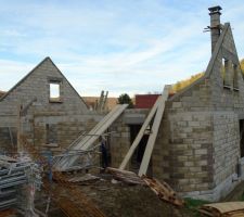 Pose de la chemin&eacute;e