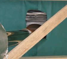 Ouverture passage conduit feu du poele &agrave; granules