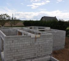 Les poutres sont coulés