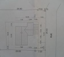 Implantation de la maison sur le terrain