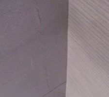 Fissure VUE RDC Ã  travers plÃ¢tre du plafond