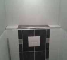 Finition avec la plaque du dessus