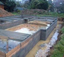 Vide sanitaire, avec poutrelles en attente