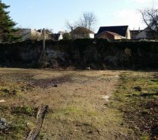 Le terrain avant les travaux de terrassements