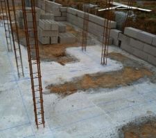 Implantation des murs du VS
