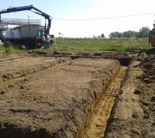 Fondations creus&eacute;es