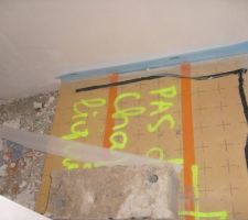 Pas de chape liquide... dans la douche italienne