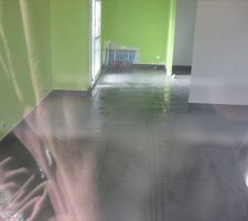 Hall d'entr&eacute;e et salon Plinthes et joints