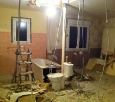 Démolition cloisons partie existante