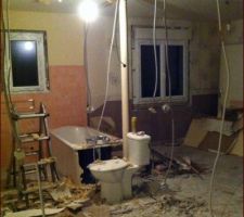 Démolition cloisons partie existante