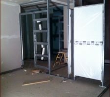 Montage cloisons partie extension