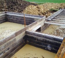 Mise en place des poutrelles et hourdis