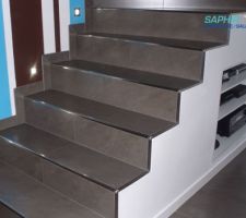 Idee finition escalier - carrelage