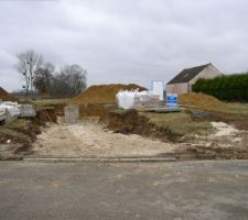 Vue d'ensemble du d&eacute;but des travaux