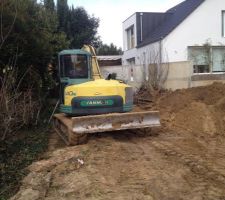 D&eacute;but du terrassement