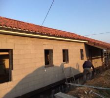 Appui de fenêtre terreal gris anthracite/ préparation pose fenêtre