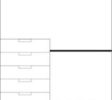 Plan du placard de la Chambre du Petit Prince